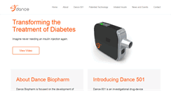 Desktop Screenshot of dancebiopharm.com